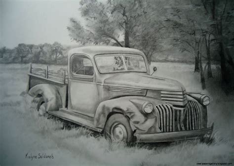 Classic Truck Drawings | Wallpapers Gallery