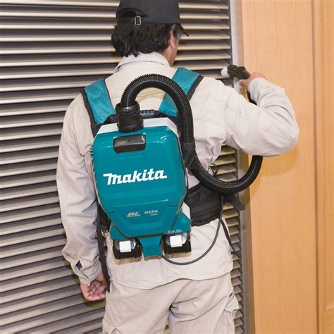 MAKITA Cordless Backpack Vacuum, 70 cfm, HEPA Vacuum Filtration Type, 1 ...