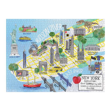 New York City Map, 1000 Pieces, Galison | Puzzle Warehouse