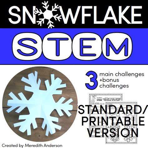 Snowflake STEM cover - 6 - STEM Activities for Kids