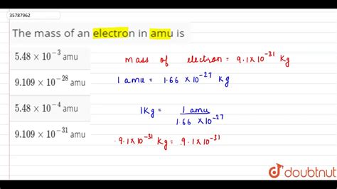 Mass Of Electron In Amu - slideshare