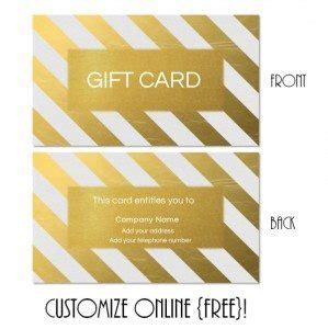 FREE Gift Card Template | Create Gift Cards Online