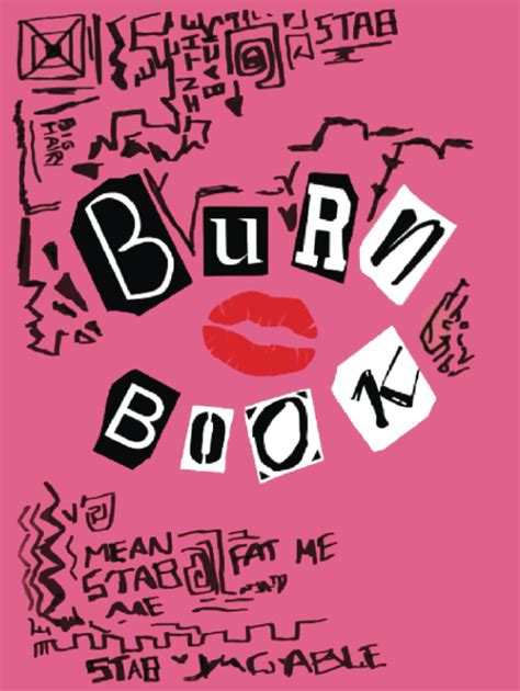 Burn Book Hardcover: Mean Girls inspired | Its full of secrets! - Blank Notebook/Journal - 8.5 ...