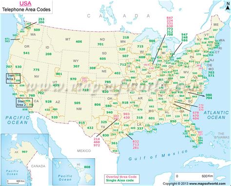 Area Code Map Of The United States - California southern Map