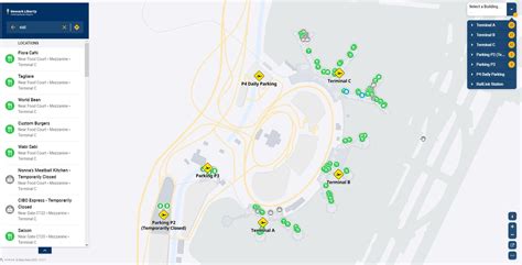 Terminals maps EWR Newark Liberty International Airport