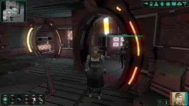 ebon hawk interior red and gold at Star Wars Knights of the Old Republic 2 - Mods and community