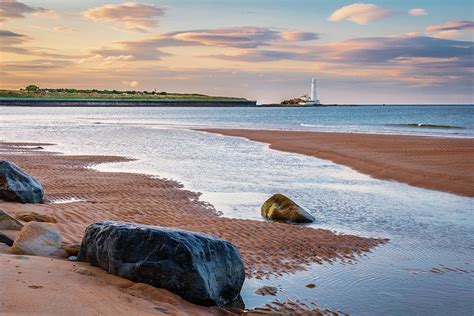 Whitley Bay Beach looking north Photograph by David Head