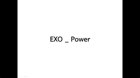 엑소(EXO) _ Power 가사(Lyrics) - YouTube