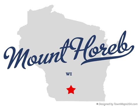 Map of Mount Horeb, WI, Wisconsin