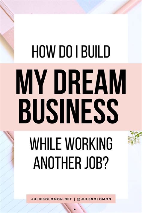 043: How Do I Build My Dream Business While Working Another Job? — with Julie Solomon — Host of ...