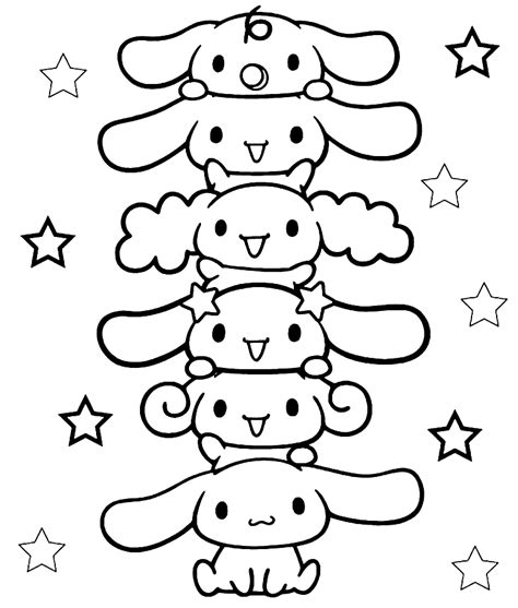 Cinnamoroll from Sanrio Coloring Page - Free Printable Coloring Pages