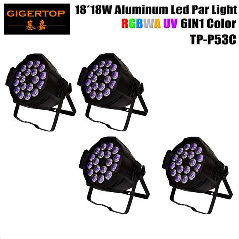 4XLOT Free Shipping 330W 18x18W Led Par,Led RGBWA+UV Par Light,18W Led ...