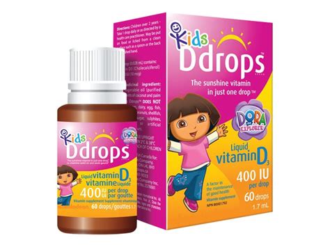 Ddrops Kids Liquid Vitamin D Drops 400IU - 60 Drops | London Drugs