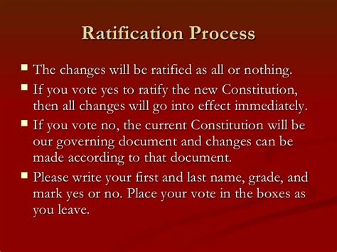 Sca constitution ratification