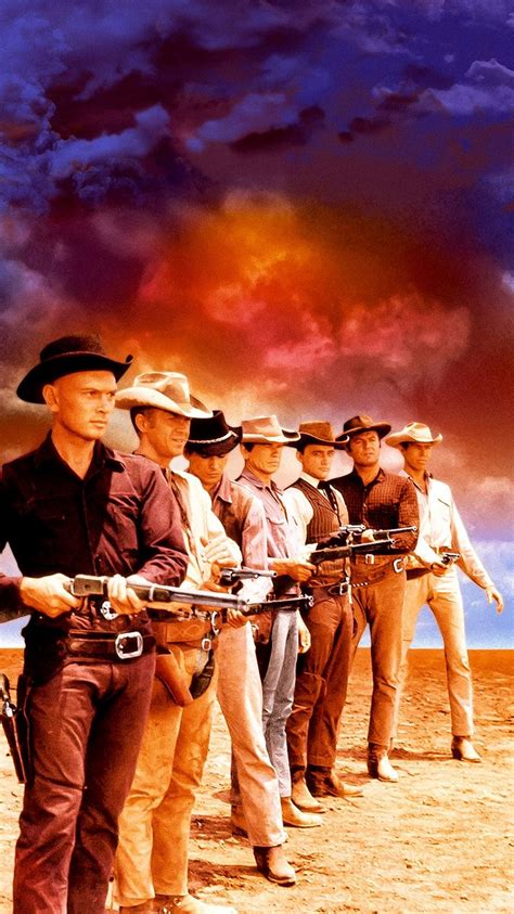 The Magnificent Seven (1960) Phone Wallpaper | Moviemania | Western movies, Magnificent seven ...