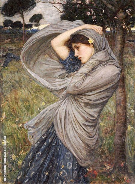 Boreas 1903 by John William Waterhouse | Oil Painting Reproduction