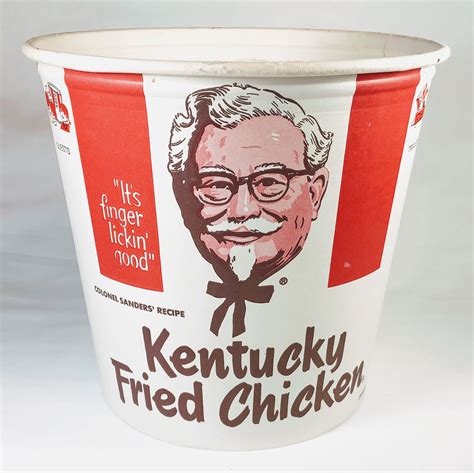 Vintage Kentucky Fried Chicken Bucket KFC NOS | Etsy | Chicken bucket ...