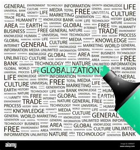 GLOBALIZATION. Word cloud illustration. Tag cloud concept collage Stock Vector Image & Art - Alamy