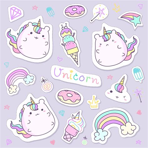 Printable Unicorn Stickers - Printable Word Searches