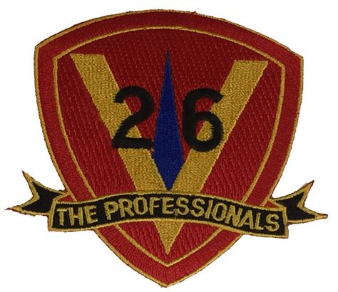 USMC 1st FIRST BATTALION 26TH TWETNY SIXTH MARINES PROFESSIONALS PATCH ...