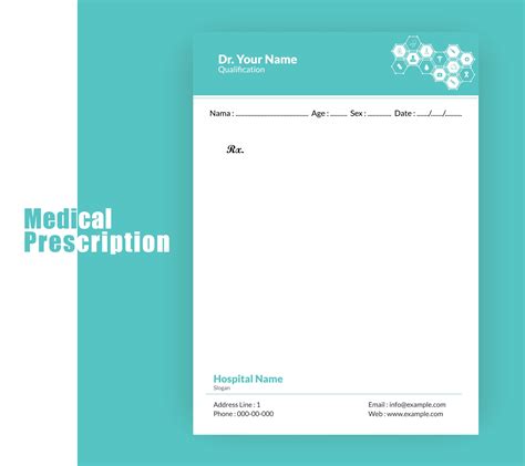 Medical prescription template 3077434 Vector Art at Vecteezy