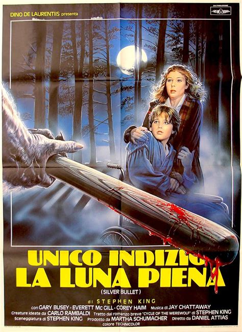 Silver Bullet (1985) via Italy | Movie posters vintage, Movie poster wall, Horror posters