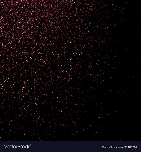 Pink glitter texture on black background Vector Image