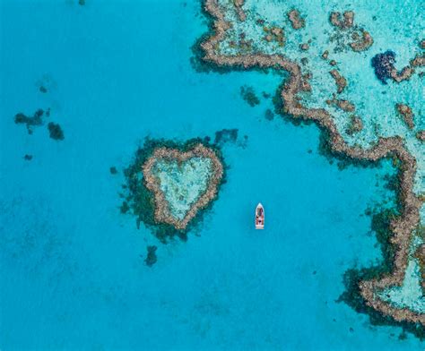 Travelers can now swim above this heart-shaped reef in Australia