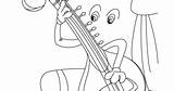 Sitar coloring Pages  Kids sketch template