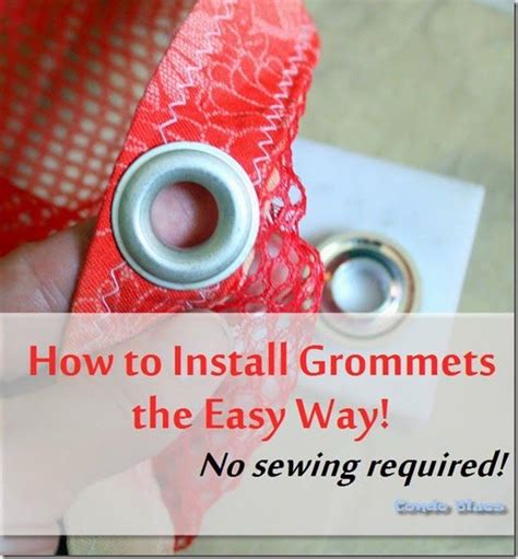 How To Put Eyelets In Fabric Without Tool - fabrici