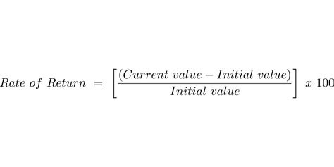 Of Return Formula Real Rate Of Return Definition Formula How To ...