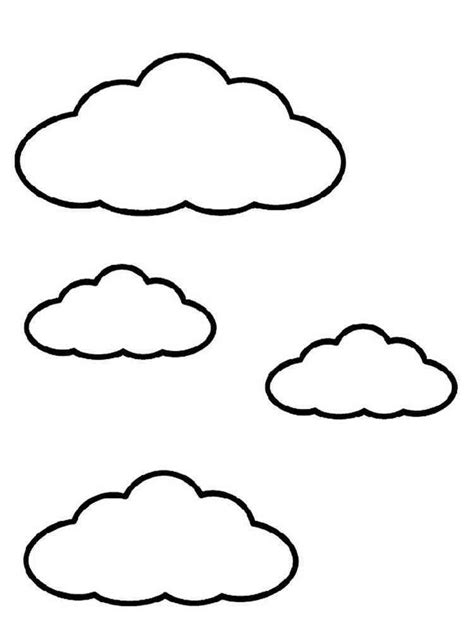 Cloud coloring pages