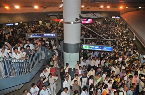 Rajiv Chowk - the busiest metro stations on the network