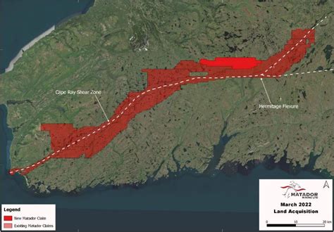 Matador Mining claims more prospective ground along Cape Ray Shear Zone ...