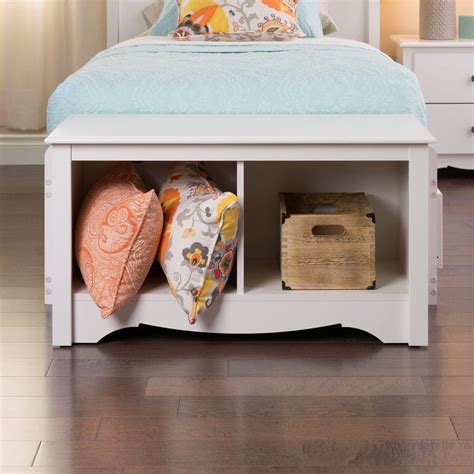 Prepac Monterey White Storage Bench-WSC-3620 - The Home Depot