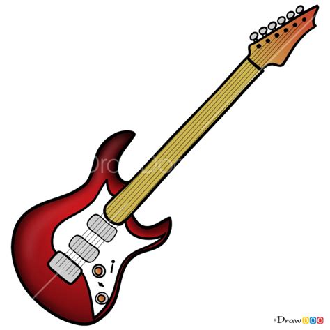 How to Draw Bass Guitar, Musical Instruments