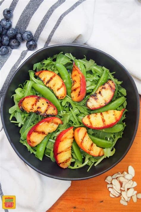 Easy Grilled Peach Salad Recipe - Sunday Supper Movement