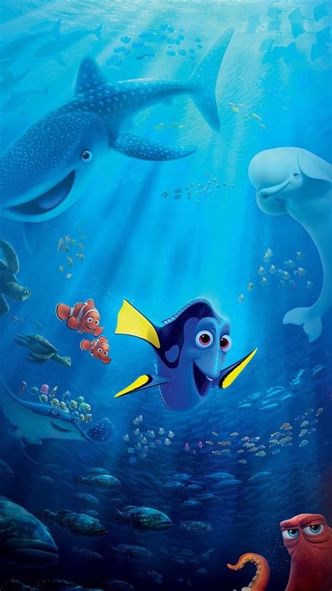 Finding Dory Wallpaper | Disney wallpaper, Cartoon wallpaper, Disney drawings