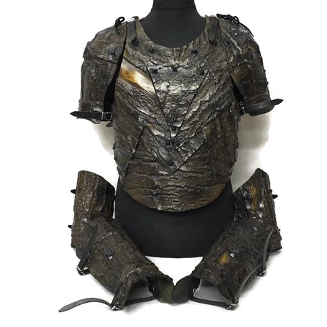 Larp Armor Studded Bark Armour Set