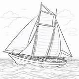 Yacht coloring Page – Coloring Corner sketch template