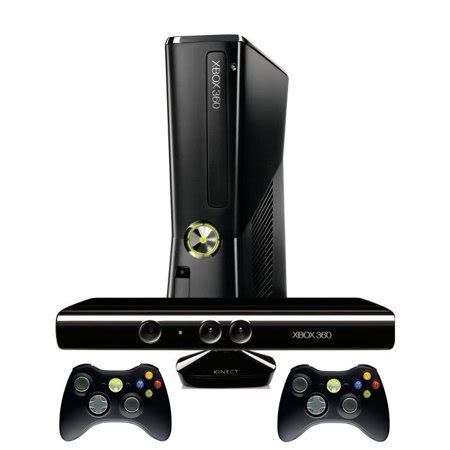 Microsoft Xbox 360 Slim 250GB Console W/ Xbox Kinect, Black ...