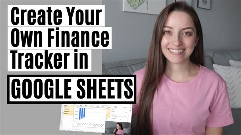 How To Create Your Own Finance Tracker in Google Sheets | GOOGLE SHEETS TUTORIAL - YouTube