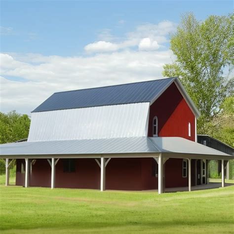 A Barndominium With Wrap Around Porch - Architecture ADRENALINE