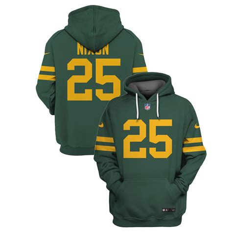 Green Bay Packers Keisean Nixon Limited Edition Hoodie Jersey – 9X Print