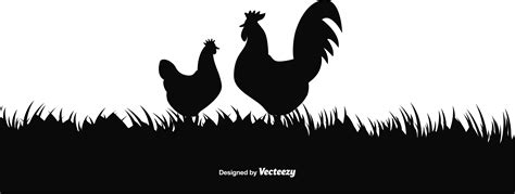 Chicken Rooster Sunrise - Rooster silhouette vector illustration png download - 2917*1105 - Free ...