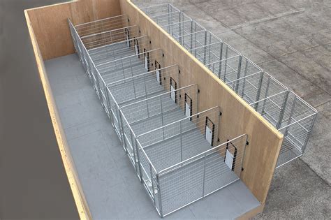 Multiple PRO dog kennels. These inside outside dog kennels are a great way to kennel pets that ...