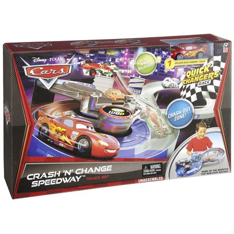 Disney Pixar Cars 2 Crash 'N' Change Speedway Toy Track Set