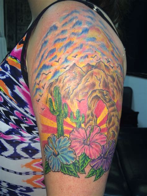 Arizona theme half sleeve tattoo | Tattoo removal, Laser tattoo, Tattoos