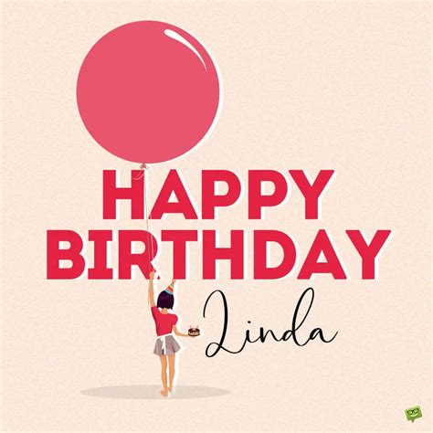 Happy Birthday, Linda - Images and Wishes to