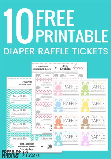 Free Printable Diaper Raffle - Printable Word Searches